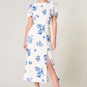 Blue and White floral dress